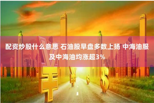 配资炒股什么意思 石油股早盘多数上扬 中海油服及中海油均涨超3%