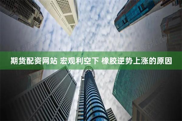 期货配资网站 宏观利空下 橡胶逆势上涨的原因