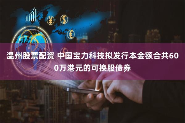 温州股票配资 中国宝力科技拟发行本金额合共600万港元的可换股债券