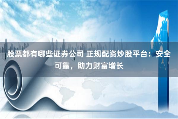 股票都有哪些证券公司 正规配资炒股平台:安全可靠,助力财富增长
